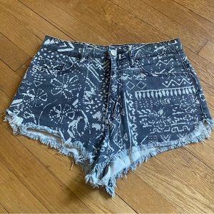 Urban Outfitters BDG printed dolphin super high rise shorts